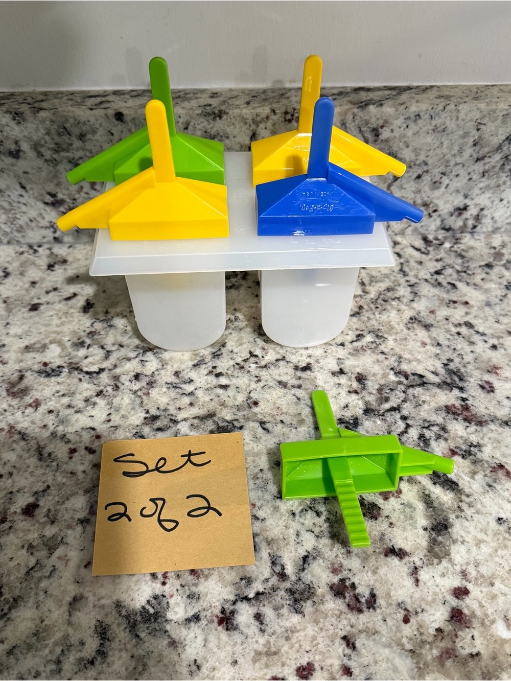 Vintage Sip-a-Pop Popsicle Maker (with straw) + Replacement Stick - Set 2 of 2